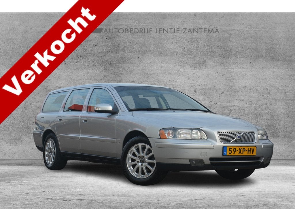 Volvo V70 2.4 Edition | Clima | Cruise | Leer | NL Auto! |, Auto's, Volvo, Voorwielaandrijving, Zwart, 170 pk, Euro 4