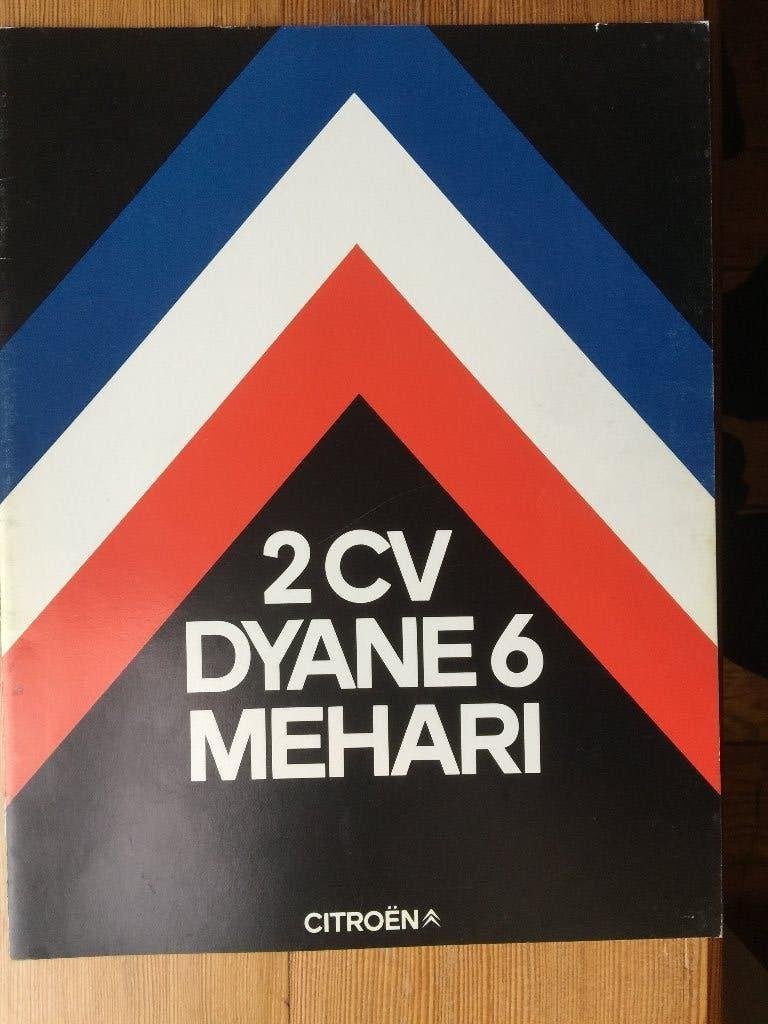Folder van Citroën 2CV, Dyane 6 en Méhari, gedrukt 1978, Boeken, Ophalen of Verzenden, Nieuw, Citroën