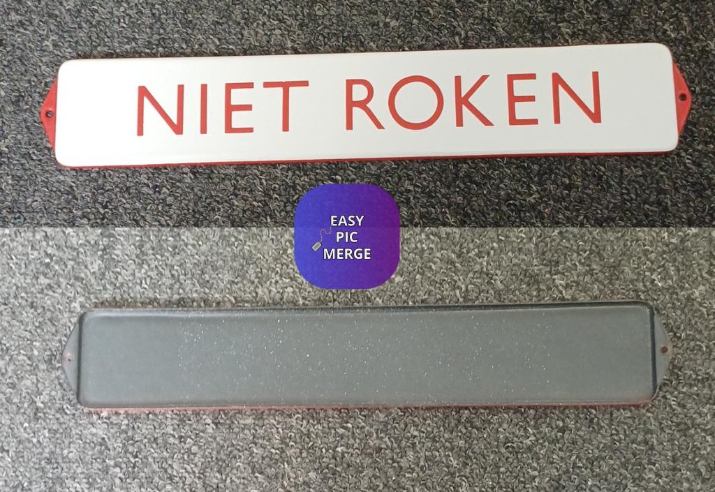 emaille bord: NIEK ROKEN, Ophalen of Verzenden