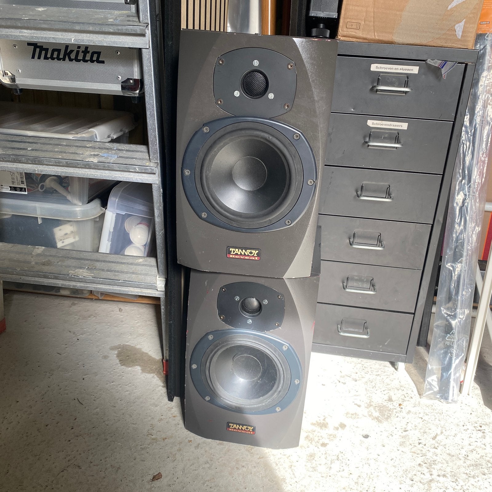 Tannoy luidsprekers - Gebruikt met schade, Gebruikt, 60 tot 120 watt, Front, Rear of Stereo speakers, Ophalen
