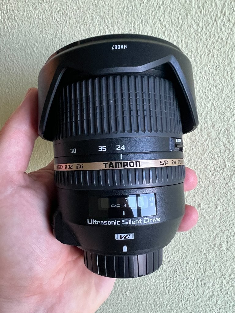 Tamron SP 24-70mm f/2.8 Di VC USD Nikon, Audio, Tv en Foto, Fotografie | Lenzen en Objectieven, Gebruikt, Telelens, Tamron, Nikon F-mount