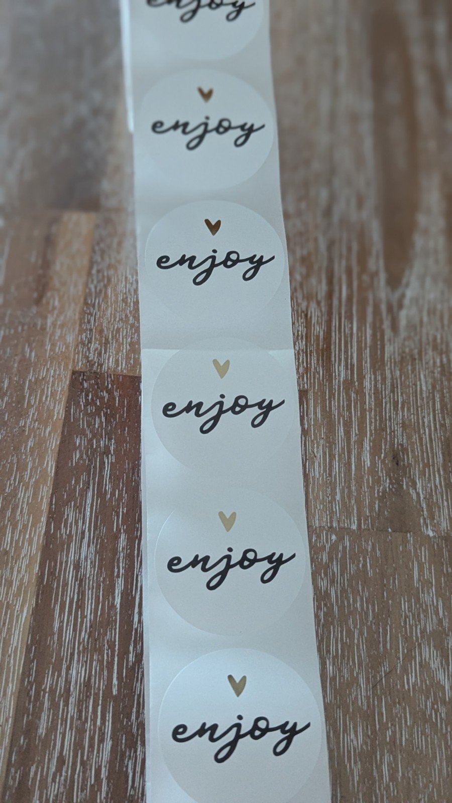 #48 Stickers "enjoy", Ophalen of Verzenden, Nieuw