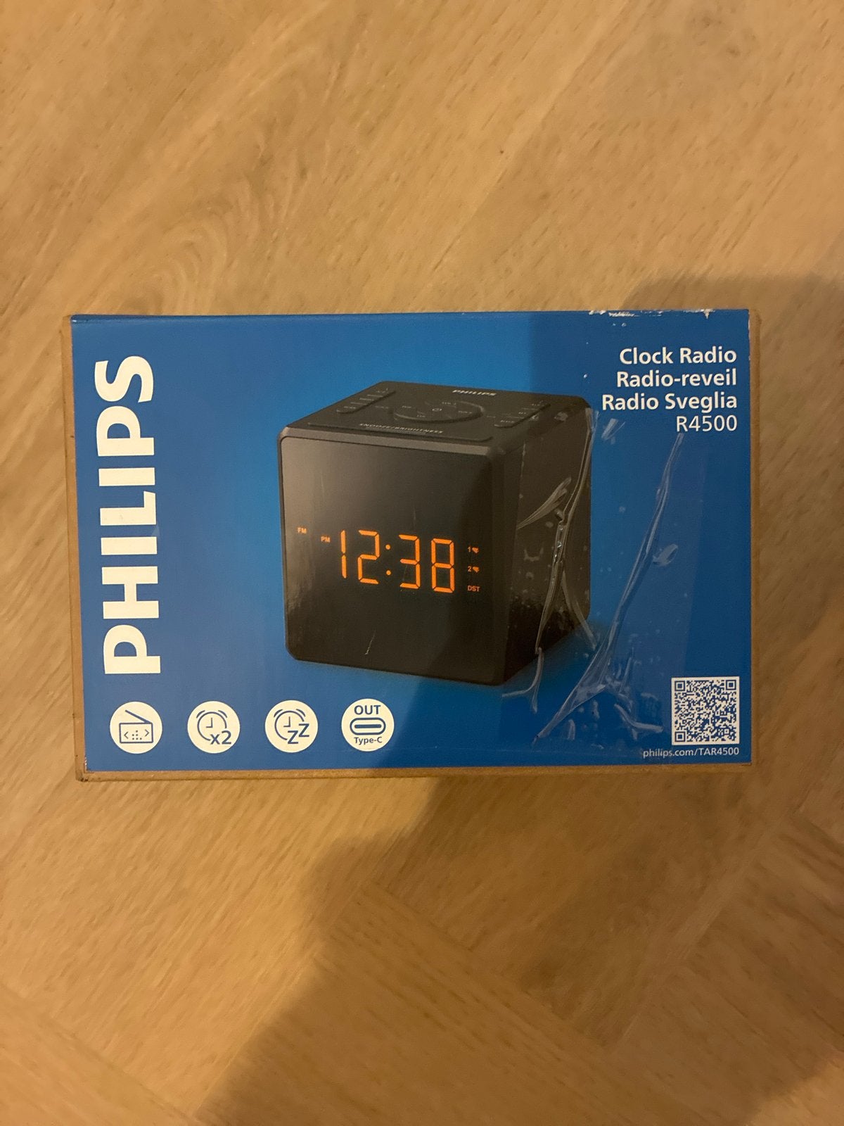 Philips Clock radio R4500 - Als nieuw in doos, Philips nl, Info@philips.nl, Verzenden, Zo goed als nieuw