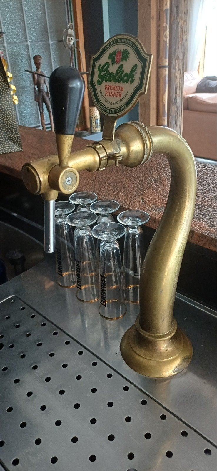 Grolsch biertap koper, Ophalen of Verzenden