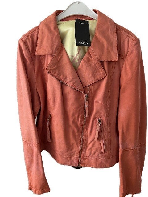 NIEUW ARMA leren jasje Lamb Mellow Katherine 44 Camelia Zalm, Verzenden, Arma, Maat 42/44 (L), Nieuw