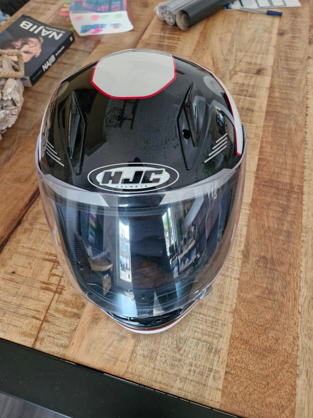HJC helm maat 53  zgan, Ophalen of Verzenden, Tweedehands, Integraalhelm, HJC