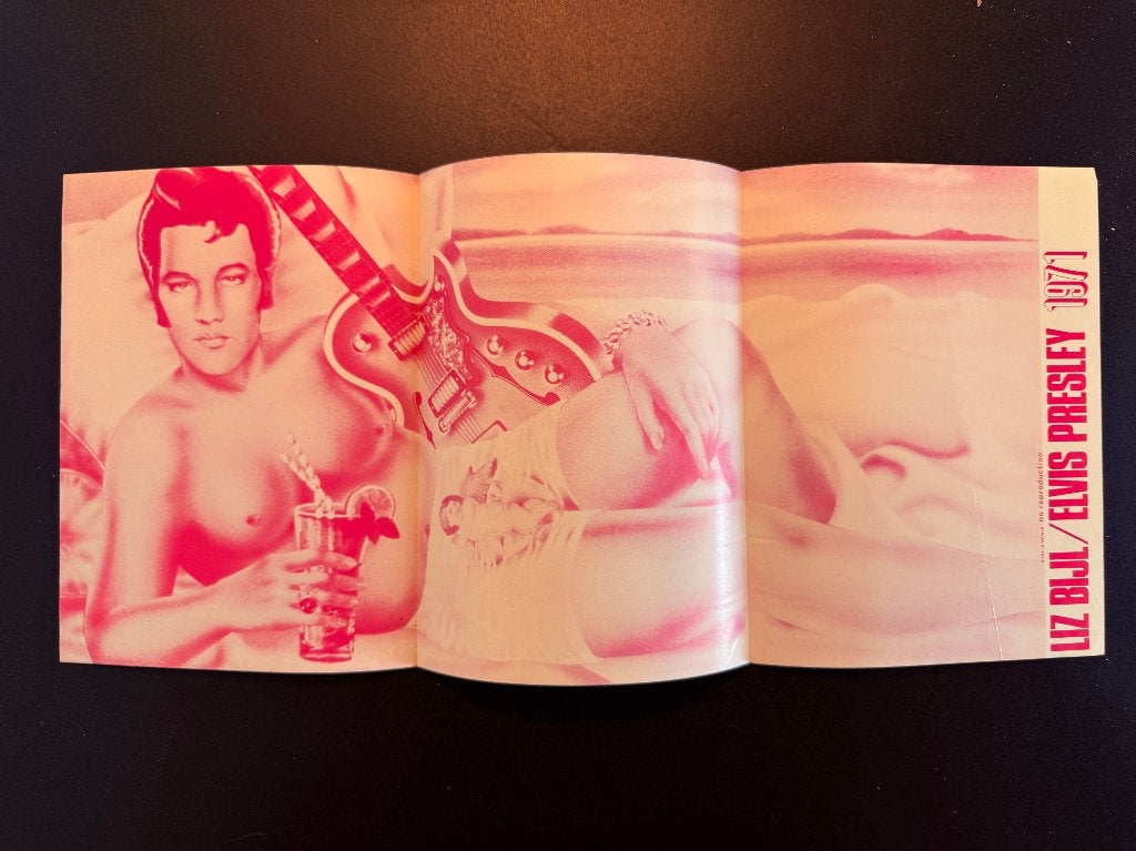 drukwerk kunstwerk, getiteld "Liz Bijl / Elvis Presley 1971, Ophalen of Verzenden