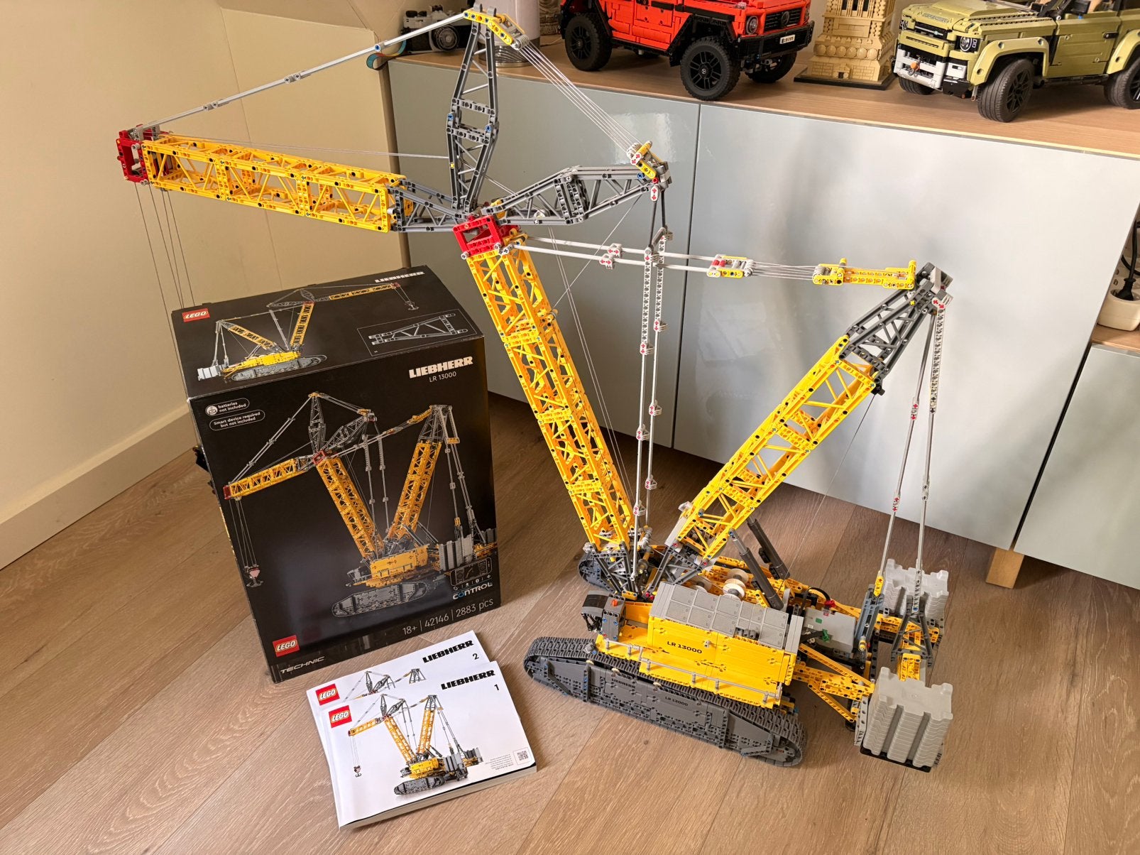 LEGO Technic 42146 Liebherr LR 13000 Liebherr Rupsbandkraan, Ophalen, Compleet, Lego, Zo goed als nieuw