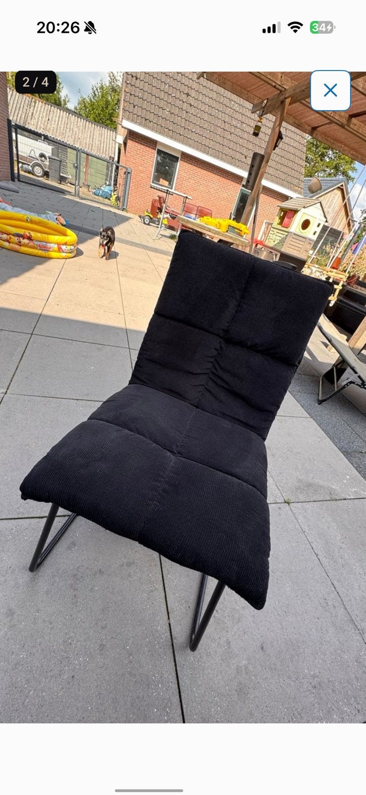Eetkamer stoelen 4 stuks, Tuin en Terras, Ophalen, Zo goed als nieuw, Overige materialen