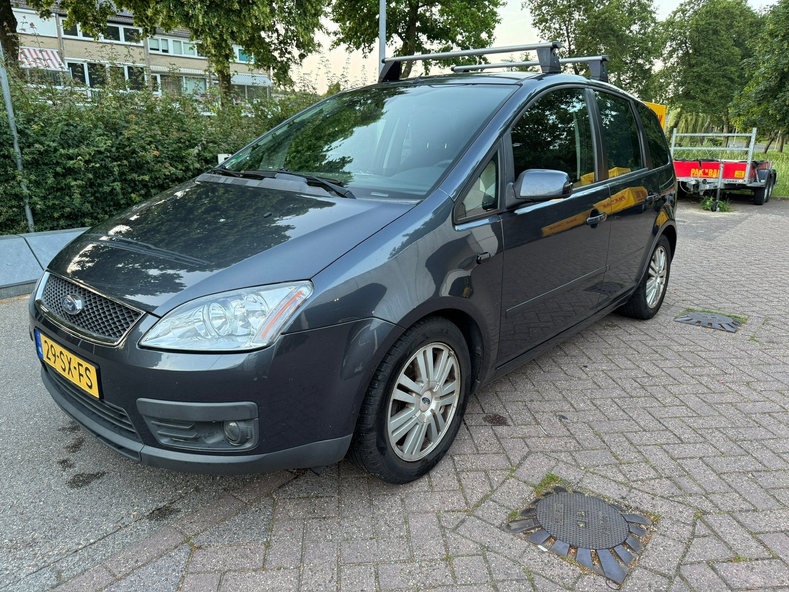 Ford C-Max 1.8 92KW 2006 Grijs, Voorwielaandrijving, 125 pk, 4 cilinders, 1200 kg