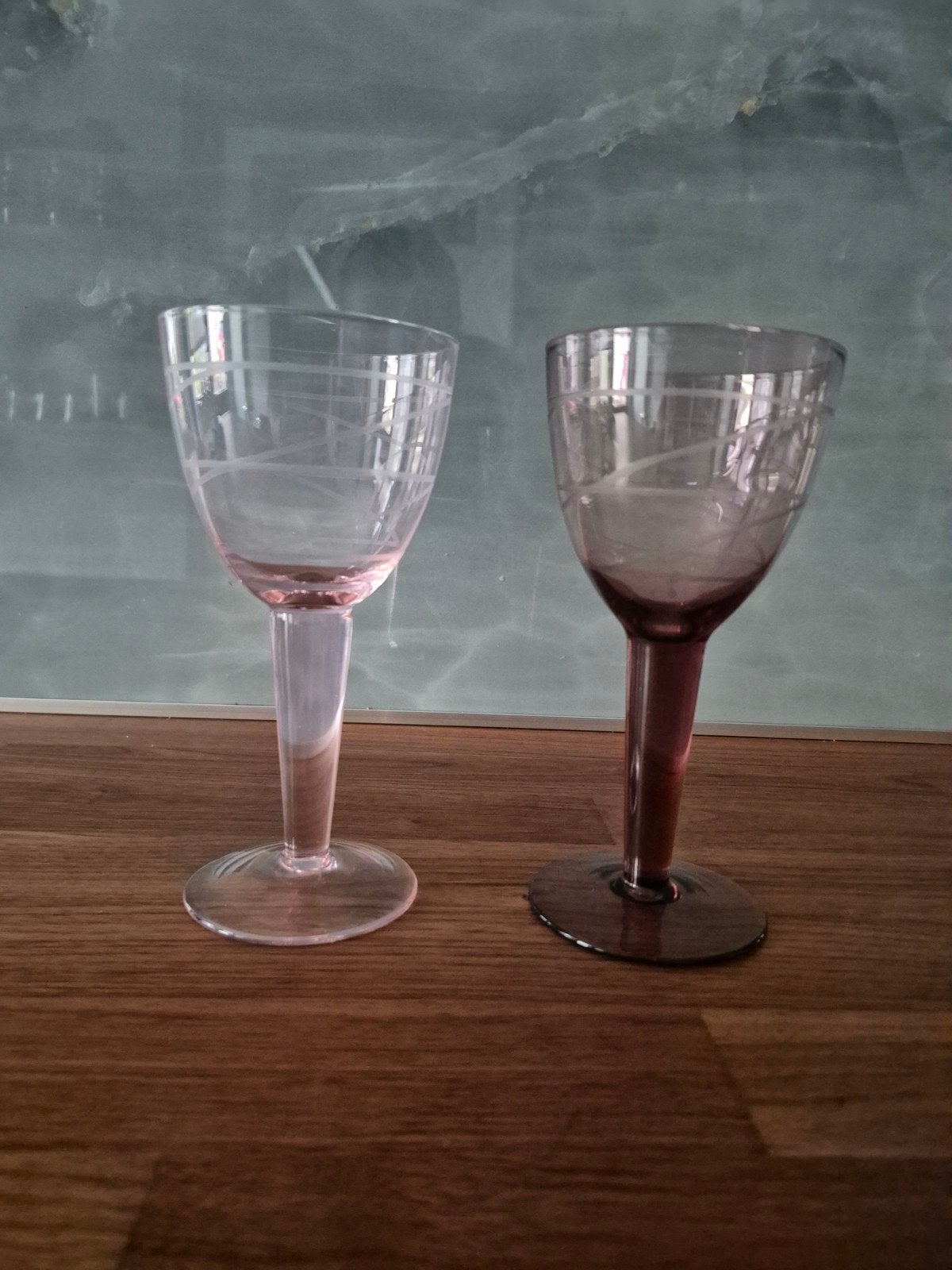 2 IKEA 'Pralin' wijnglazen, Glas of Glazen, Vintage, IKEA, Ophalen of Verzenden