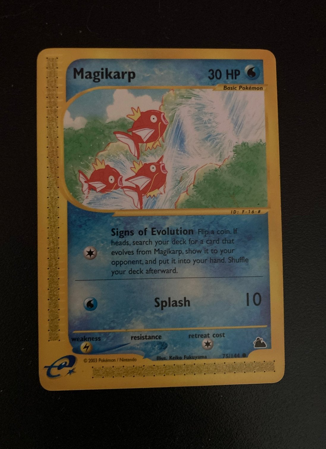 Pokémon Kaart Magikarp Skyridge - 75/144, Verzenden, Zo goed als nieuw, Losse kaart
