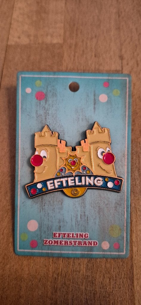 Efteling zomerpin zomerstrand ., Ophalen of Verzenden, Button of Speldje
