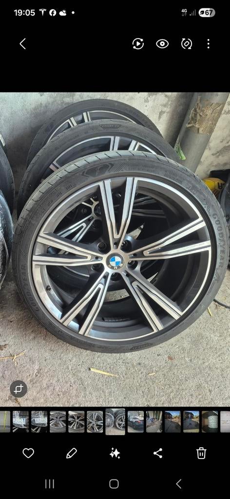 Onbeschadigde bmw 793i breedset 19", Auto-onderdelen, Banden en Velgen, Ophalen of Verzenden, 19 inch, Zomerbanden, Velg(en)