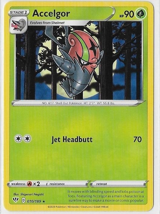 Darkness Ablaze,  Accelgor [rare] 10/189, Verzenden, Nieuw, Losse kaart