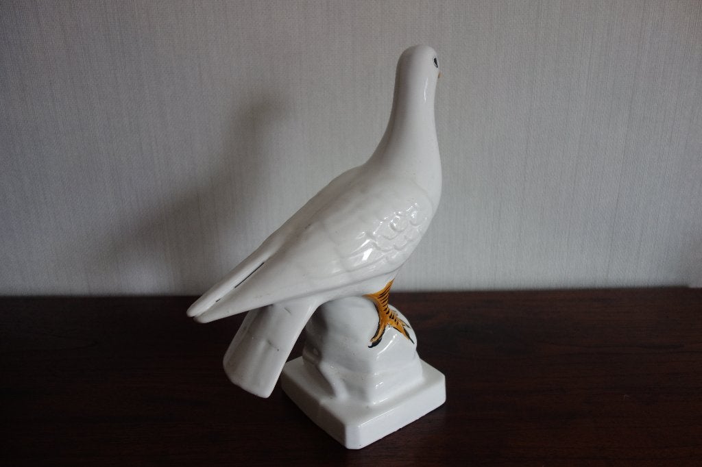 Beeld witte duif porselein, Verzamelen, Ophalen of Verzenden, Zo goed als nieuw, Dier