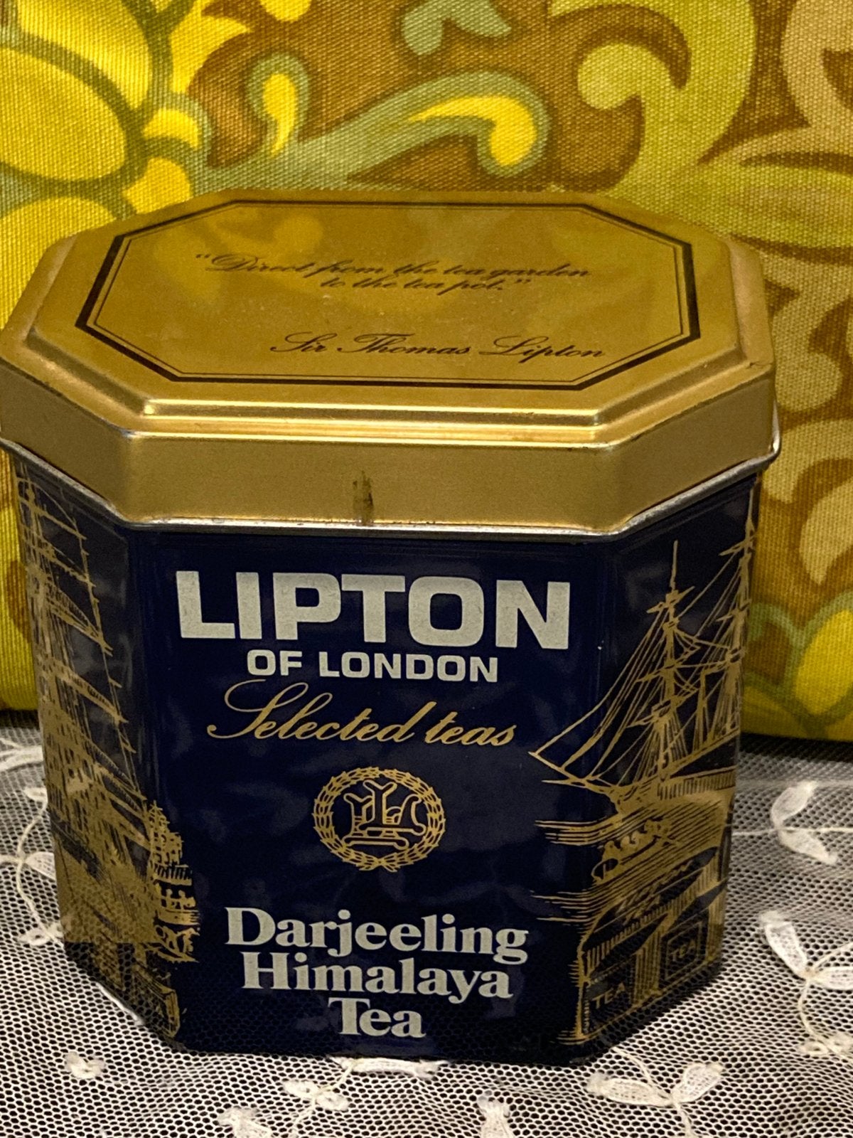 Blikje Lipton, Darjeeling Tea (230724), Ophalen of Verzenden, Gebruikt, Thee