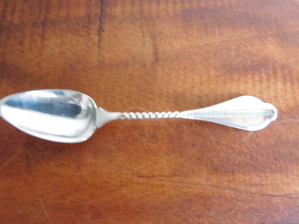 Lepel 9,5 cm. Gedraaid Zilvermerk AK 47 Schoonhoven, Antiek en Kunst, Ophalen of Verzenden