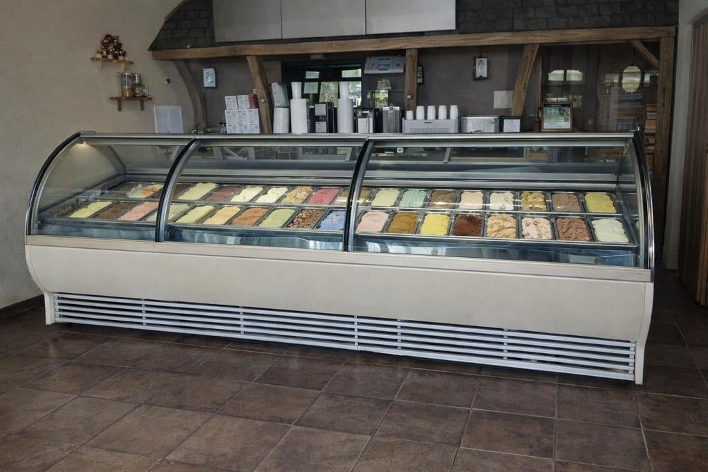 Professionele ijsvitrine 32x5L – 3 motoren – horeca, Ophalen