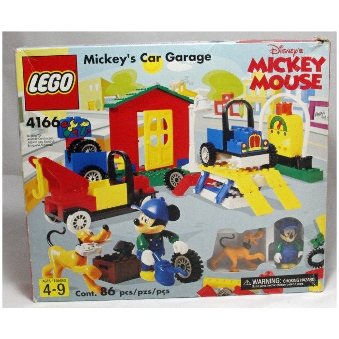 Lego Duplo Disney Mickey's Car Garage 4166, Gebruikt, Lego, Ophalen of Verzenden, Disney