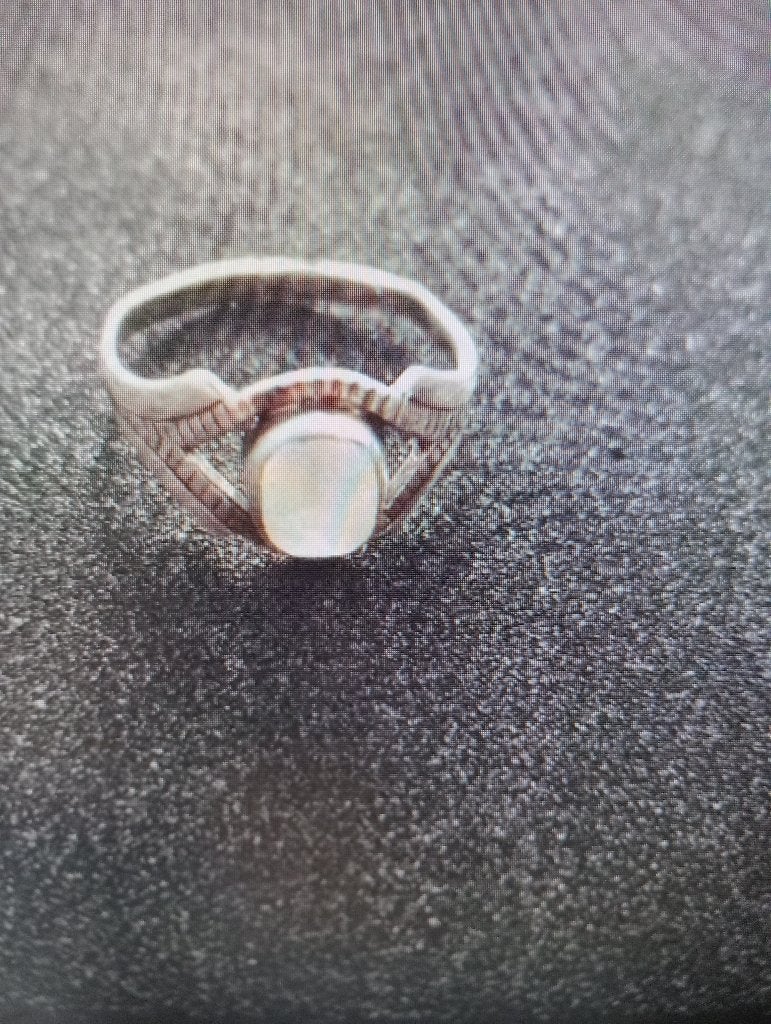 zilveren Ring met Aquamarijn in zetting, Ophalen of Verzenden, Dame of Heer, Zilver, Zilver