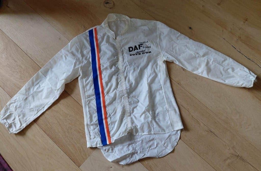 Retro-regenjack mt 50 van wielerploeg uit 1981, zie omschr., Ophalen of Verzenden, Overige typen