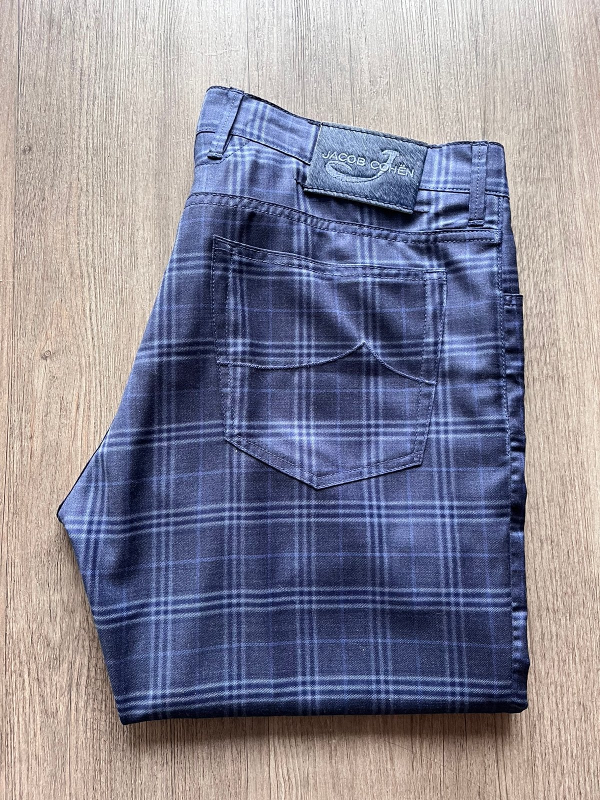 Jacob Cohen broek size 37 type J688 Wool amper gedragen, W36 - W38 (confectie 52/54), Blauw, Jacob Cohen, Ophalen of Verzenden