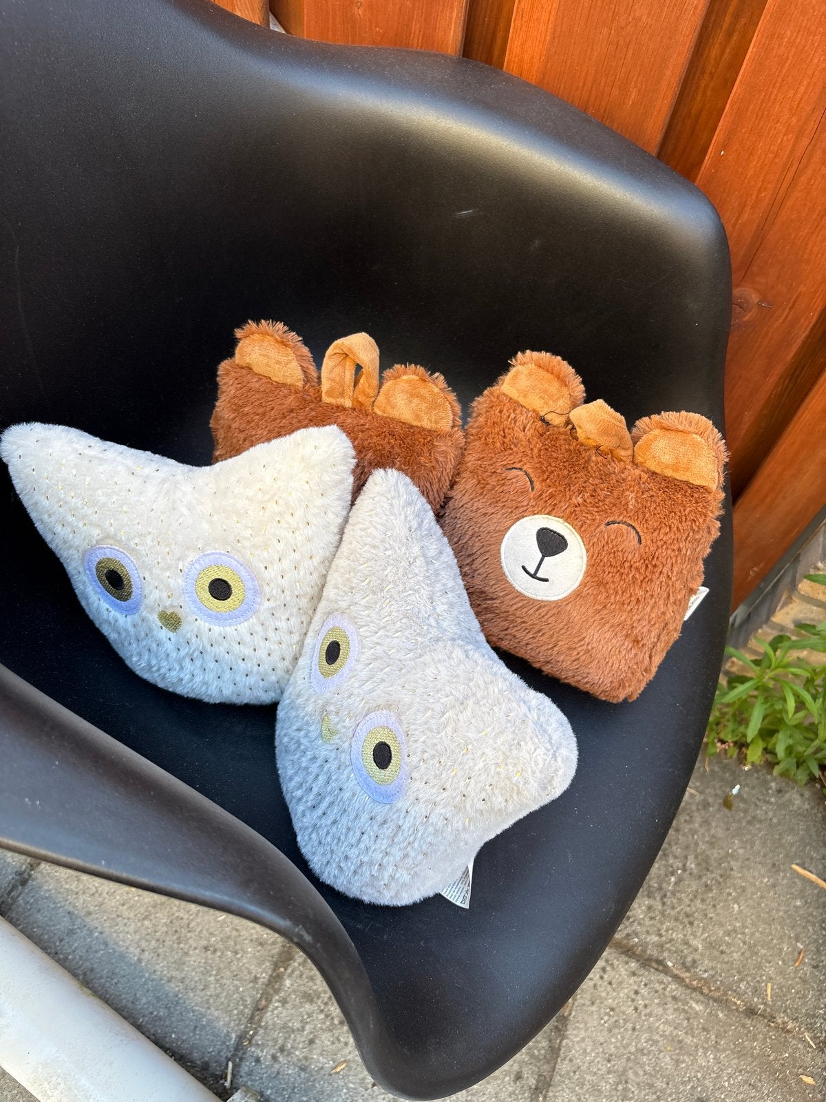 4 leuke deurstoppers: 2 uilen en 2 beertjes, Binnen, Gebruikt, Ophalen of Verzenden, Textiel