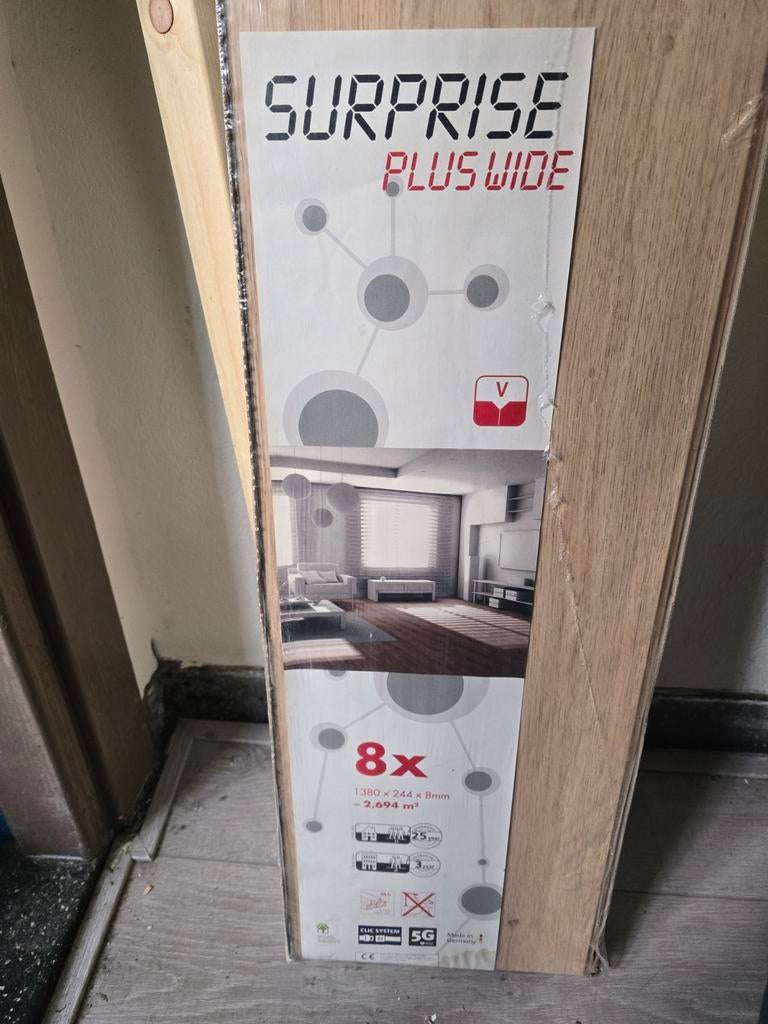Laminaat Surprise Plus Wide - Nieuw in verpakking, Ophalen, Nieuw, Minder dan 5 m², 10 tot 30 cm