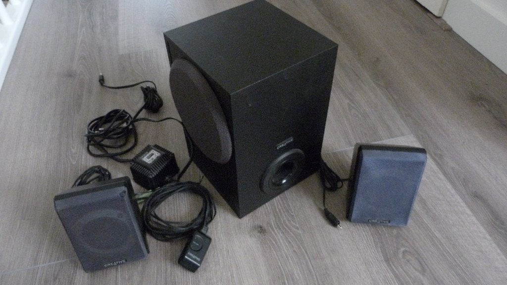 luidspreker set voor pc, Ophalen, Gebruikt
