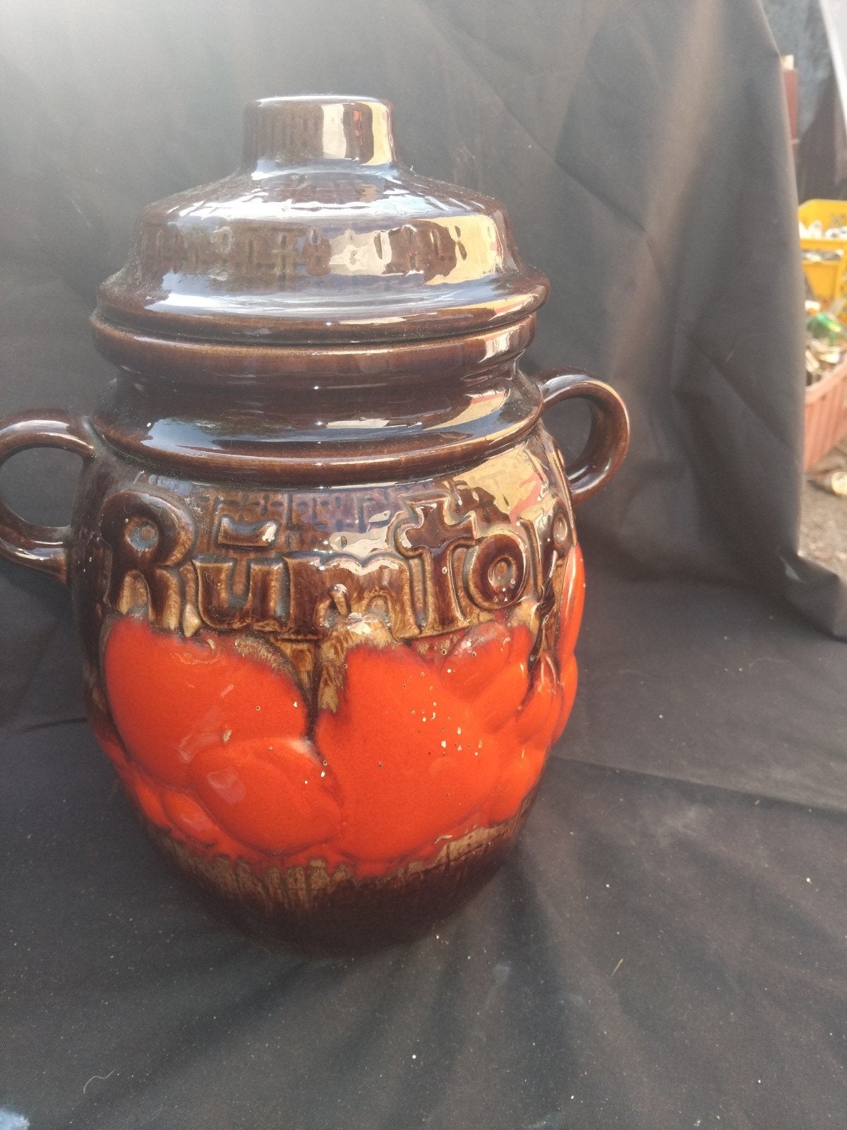 Vintage Scheurich Keramiek Rumtopf 820-28 W-Germany, Antiek en Kunst, Ophalen of Verzenden