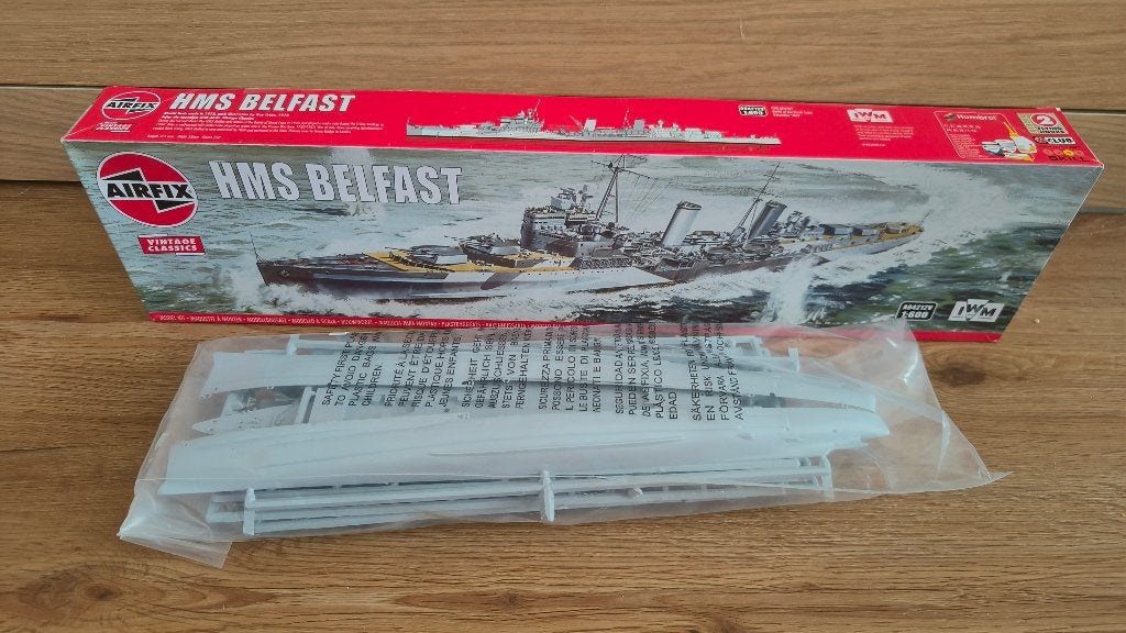 Airfix HMS Belfast 1:600, Hobby en Vrije tijd, Modelbouw | Boten en Schepen, Ophalen of Verzenden, Zo goed als nieuw, 1:200 of kleiner