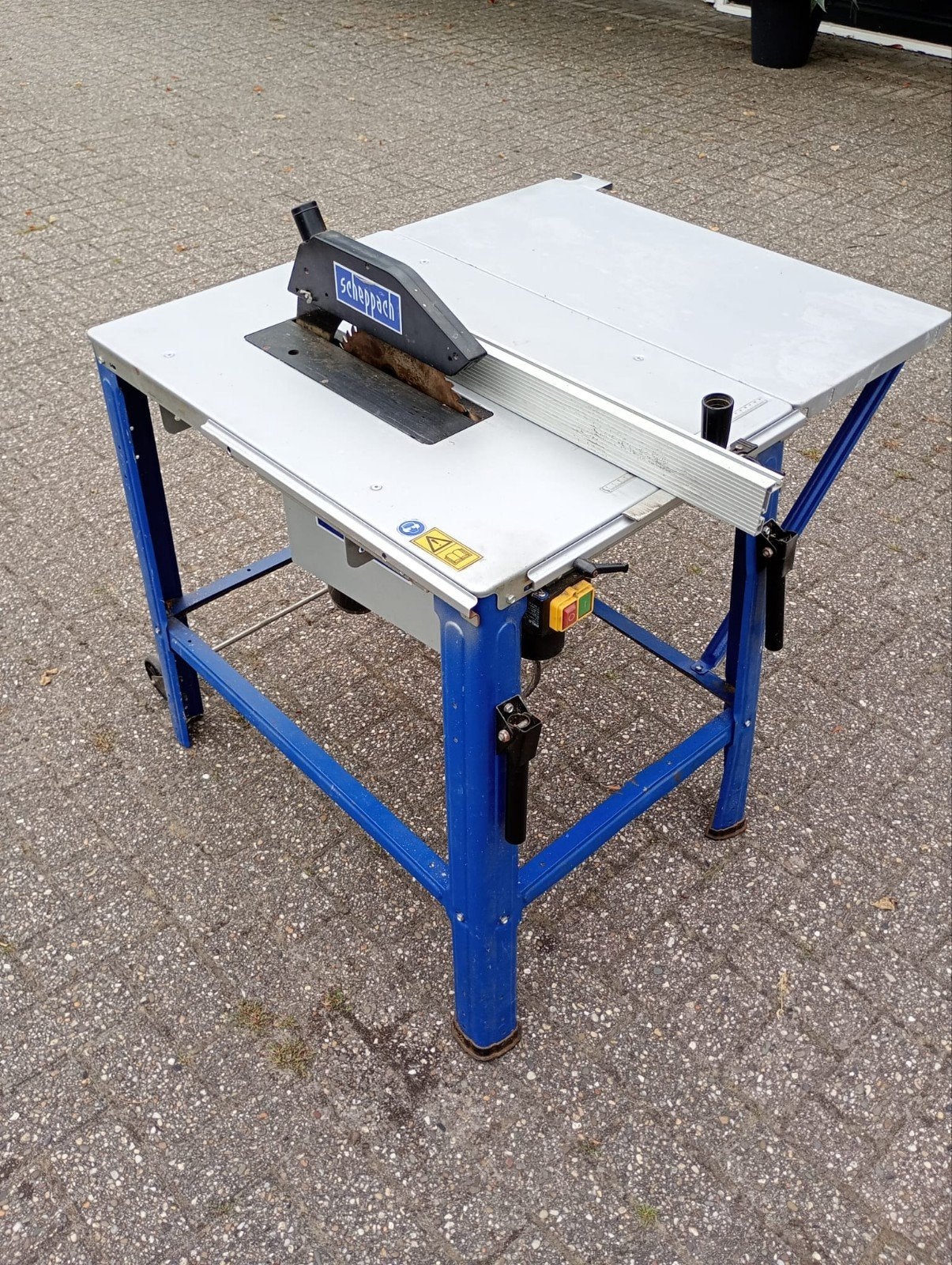 Scheppach zaagtafel., Cirkelzaag, Ophalen of Verzenden, Zo goed als nieuw, 1200 watt of meer
