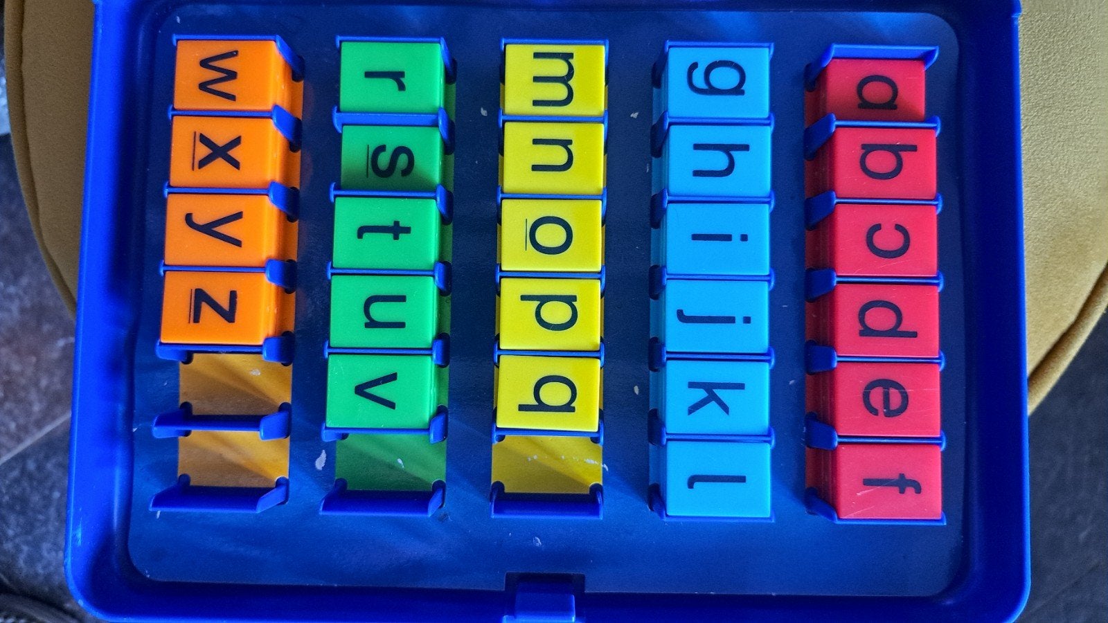 Vintage educatief spel: letters leren, Ophalen of Verzenden, Gebruikt, Taal en Lezen