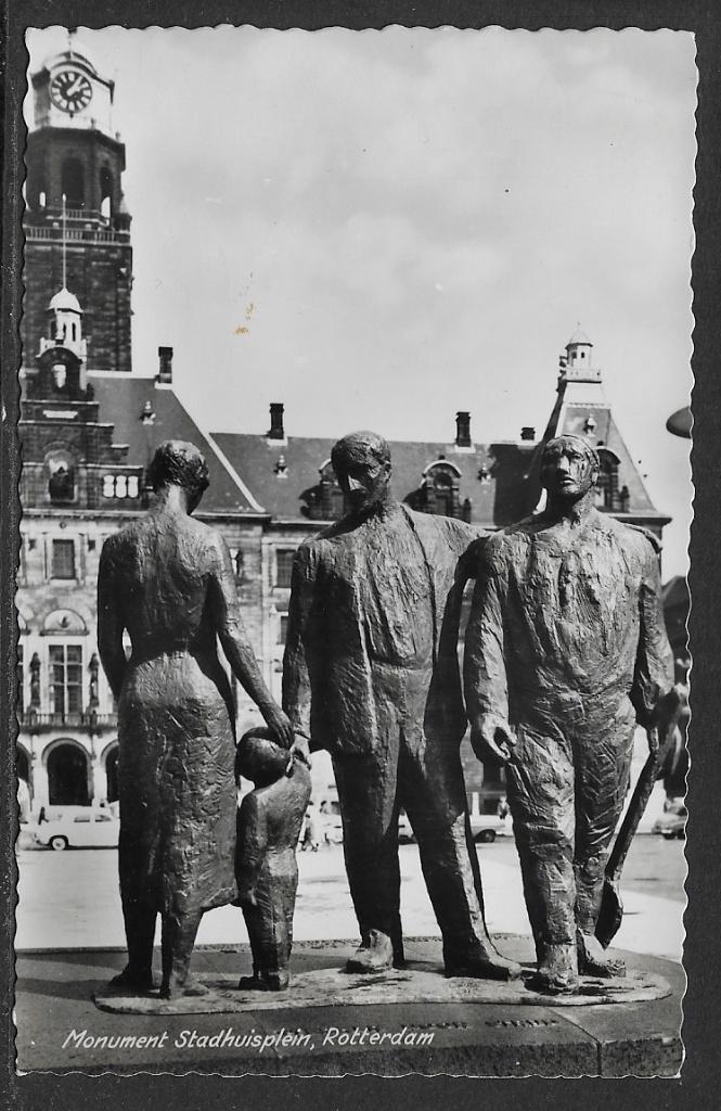 610 Rotterdam, Monument Stadhuisplein, Ophalen of Verzenden, Voor 1920, Ongelopen, Zuid-Holland