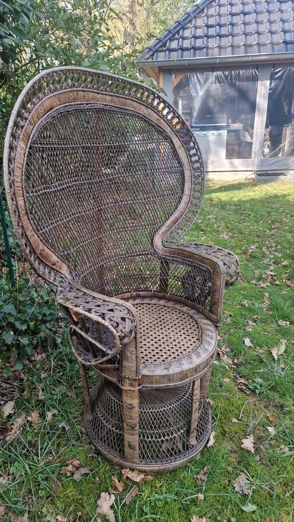 Vintage Pauwentroon Rotan Stoel - Goede Staat, Antiek en Kunst, Ophalen