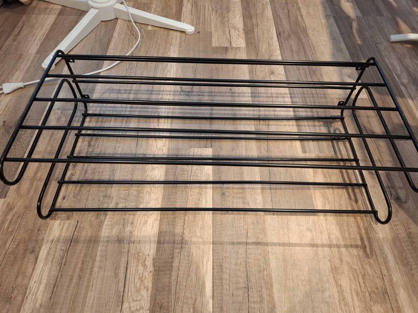 Ikea zwart ijzeren schoenenrekje, Ophalen, Gebruikt