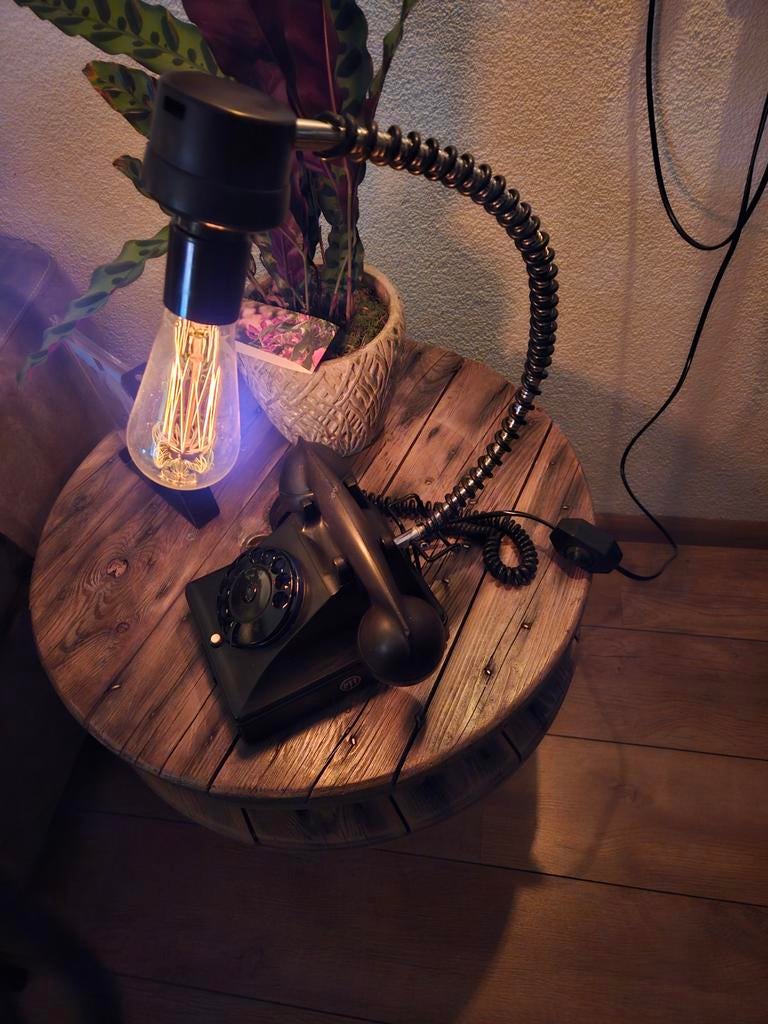 Unieke Telefoonlamp - Vintage Stijl, Ophalen
