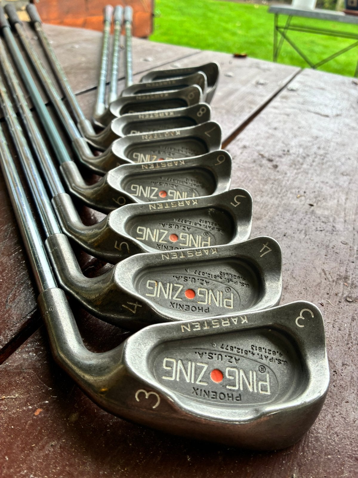 Ping Zing Karsten ijzers 3-S orange dot, Ophalen, Gebruikt, Set, Ping