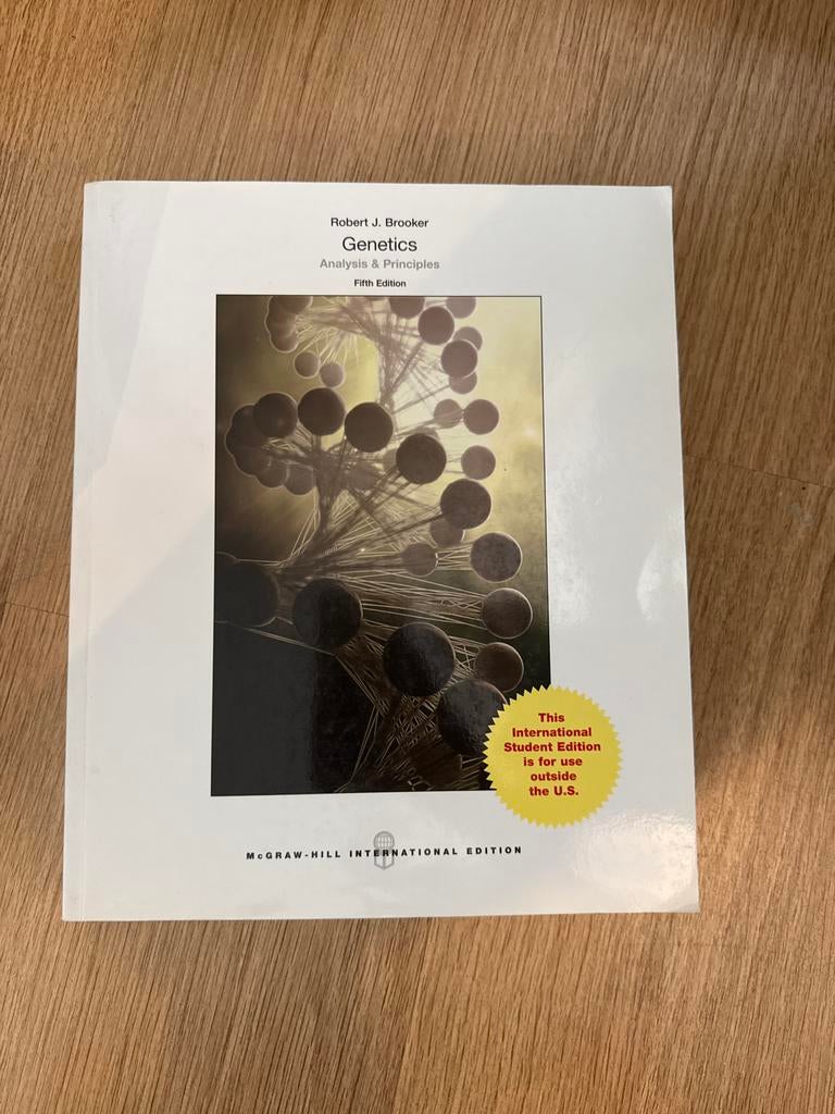 Genetics: Analysis & Principles - Vijfde Editie, Ophalen of Verzenden, Beta, Zo goed als nieuw, WO