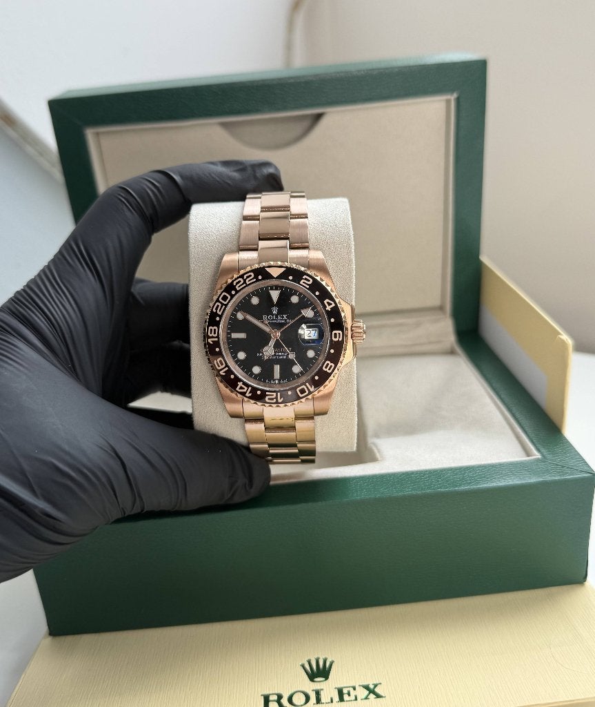 Rolex GMT master II 40MM rootbeer, Sieraden, Tassen en Uiterlijk, Horloges | Dames, Staal, Rolex, Polshorloge, Nieuw