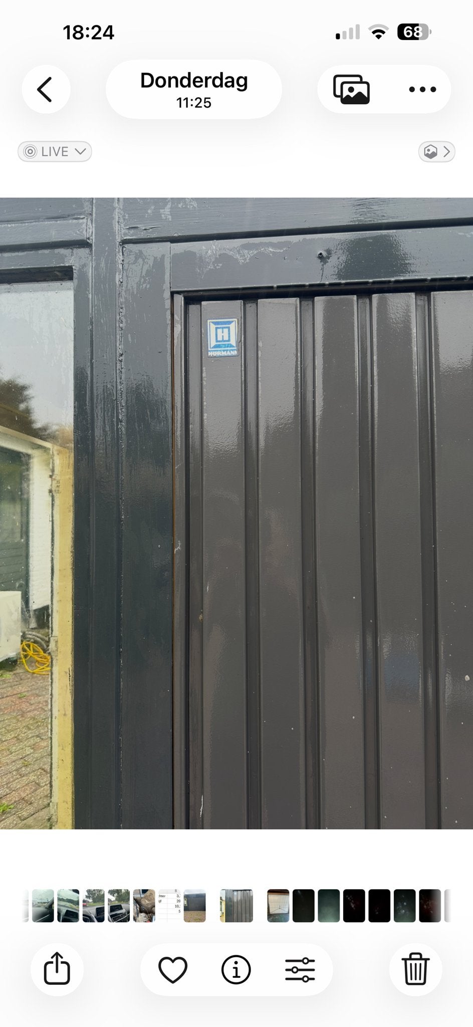 Hormann garagedeur - Gebruikt, in goede staat, Ophalen, Gebruikt, 120 cm of meer, Garagedeur