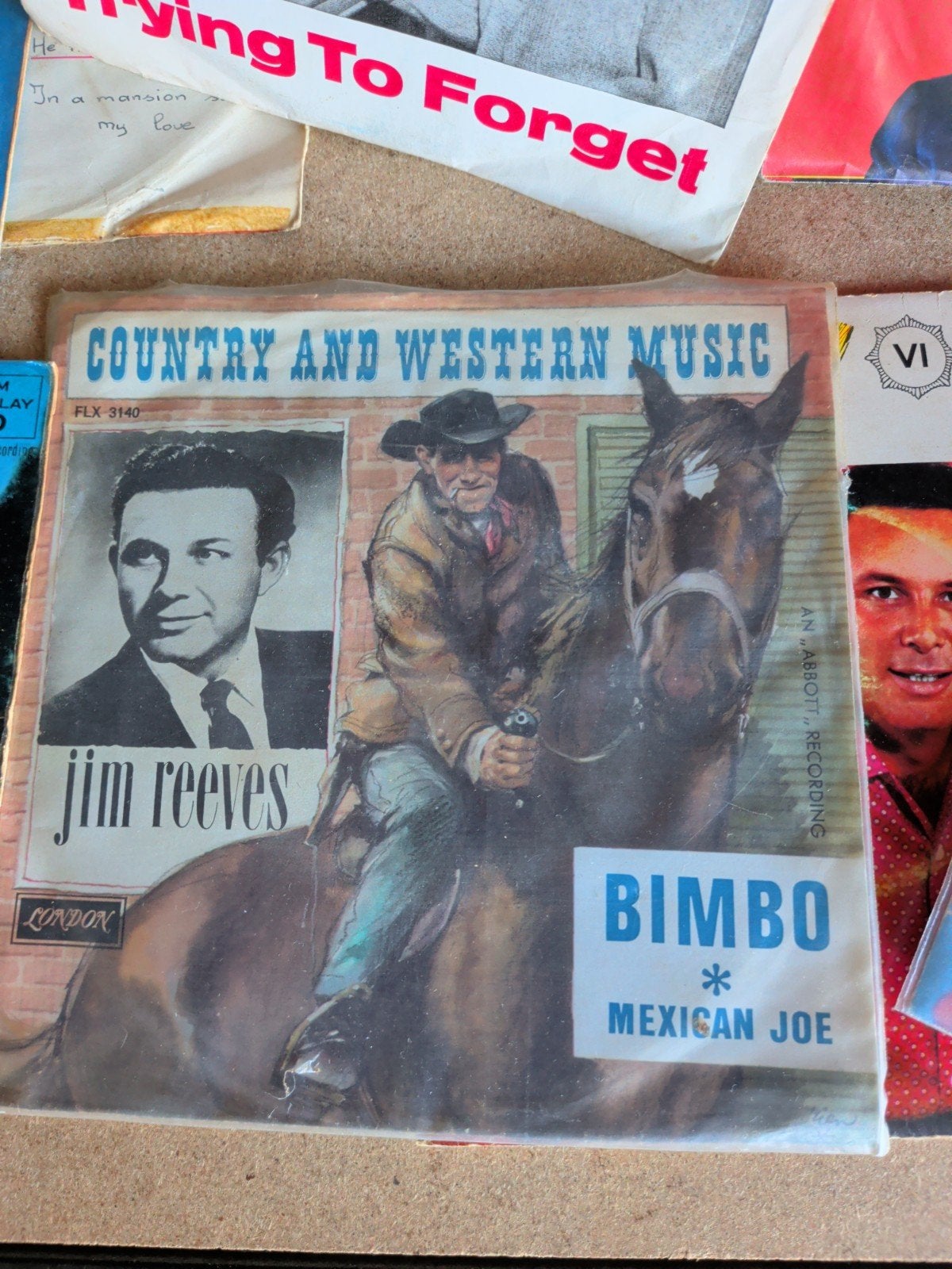 Jim Reeves singles in originele hoesjes 28 stuks, bieden, Cd's en Dvd's, Vinyl Singles, Ophalen, Gebruikt, Country en Western