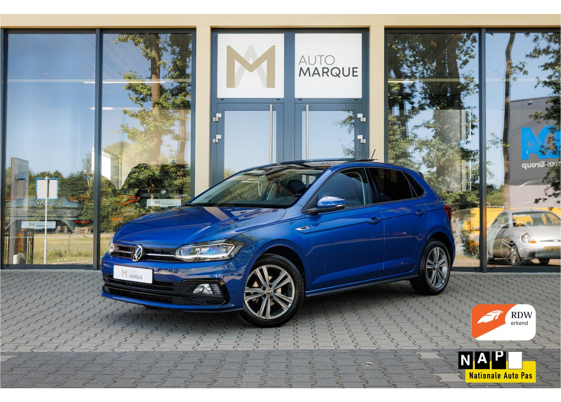 Volkswagen Polo 1.0 TSI DSG 95PK | Highline Business R | R-L, Stof, Gebruikt, Met garantie (alle), 49 €/maand