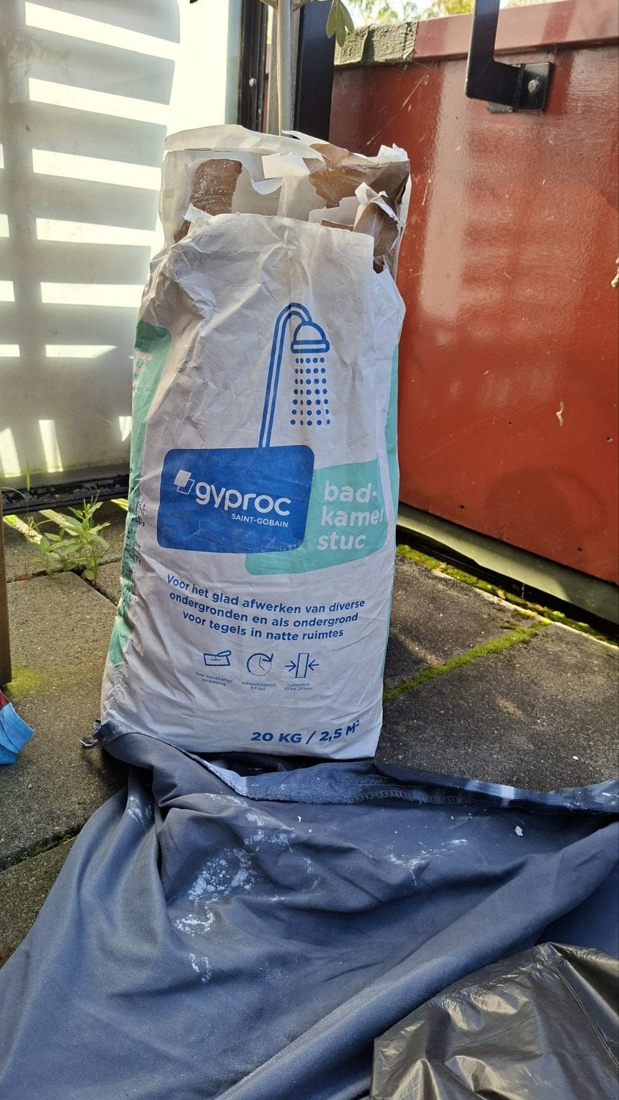 Gyproc badkamerstuc, nog ca. 15 KG, Ophalen
