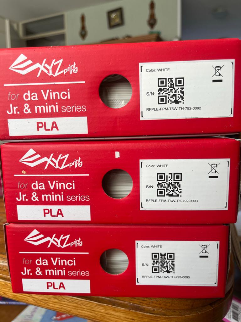 XYZprinting PLA filament voor da Vinci Jr. & mini series - W, Ophalen of Verzenden, Nieuw, Filament