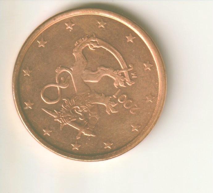 5 cent 2001 finland, Verzenden, Finland, 5 cent