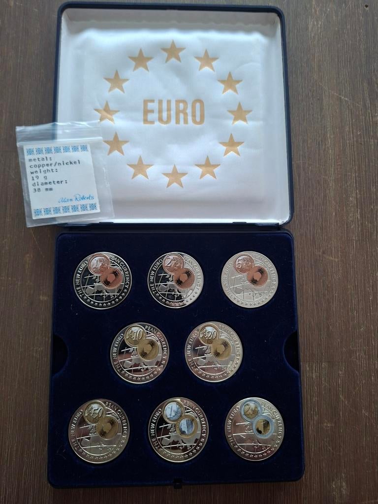 Uganda 1998 muntset met Nederlandse euro (Sir Rowland Hill), Postzegels en Munten, Ophalen of Verzenden, Overige landen, Overige waardes