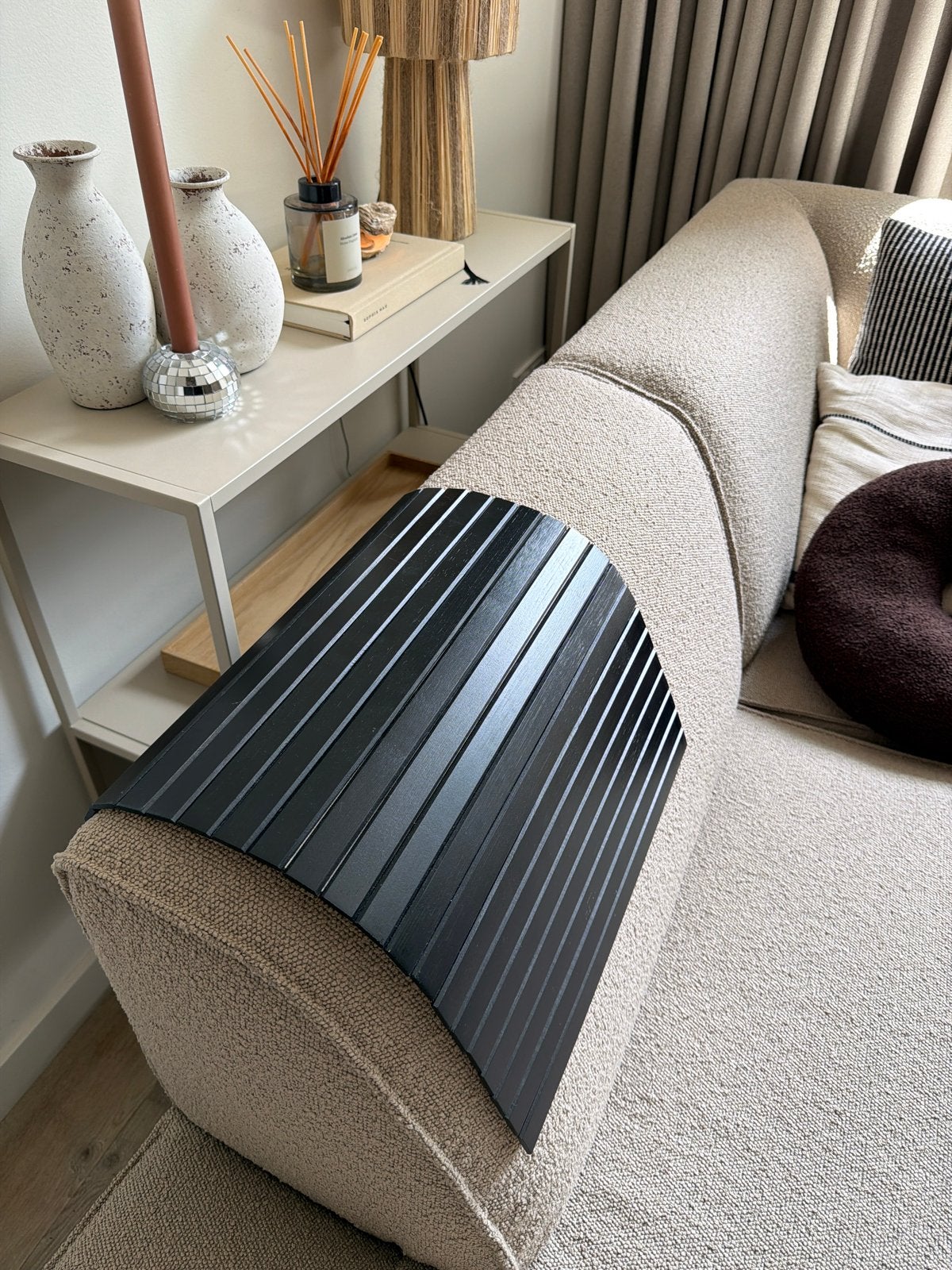 IKEA Rödeby armleuningblad zwart - Zo goed als nieuw, Ophalen, Hout, Zwart, Zo goed als nieuw