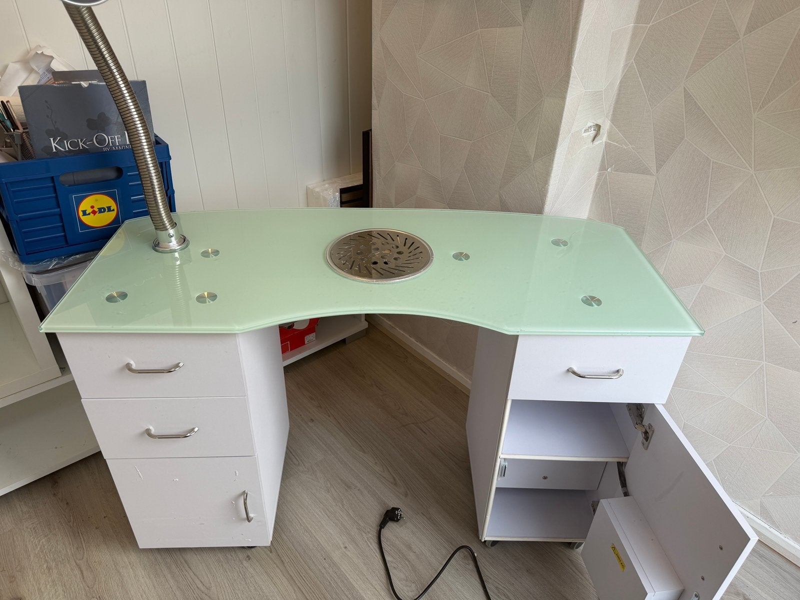 Manicuretafel Nori Wit, Huis en Inrichting, Ophalen, Zo goed als nieuw